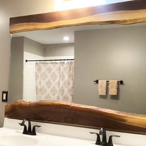 live edge mirror